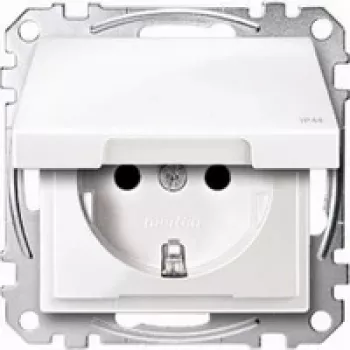 Tomada Merten MEG2314-0319 CEE 7/3 16 A 250 V IP44 branco termoplástico