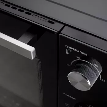 Forno elétrico Adler AD 6028 — 60 l, 2000 W, de instalação livre, botões rotativos, rotisserie, máx. 230 °C, preto