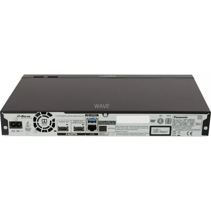 Panasonic DP-UB424 - Leitor de Blu-ray 3D - Upscaling