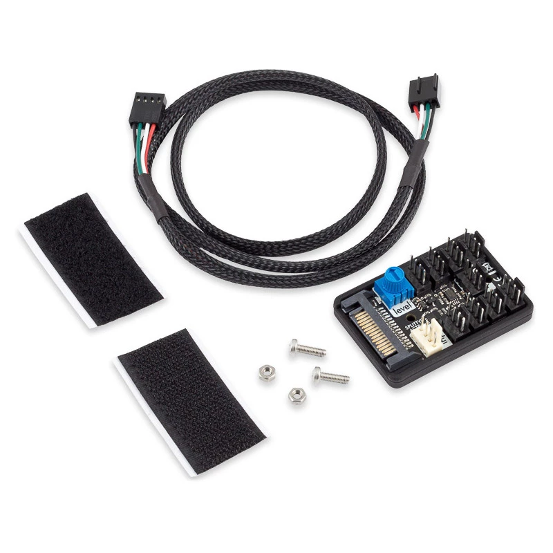 Aqua Computer SPLITTY9 ACTIVE splitter ativo para até 9 ventoinhas PWM