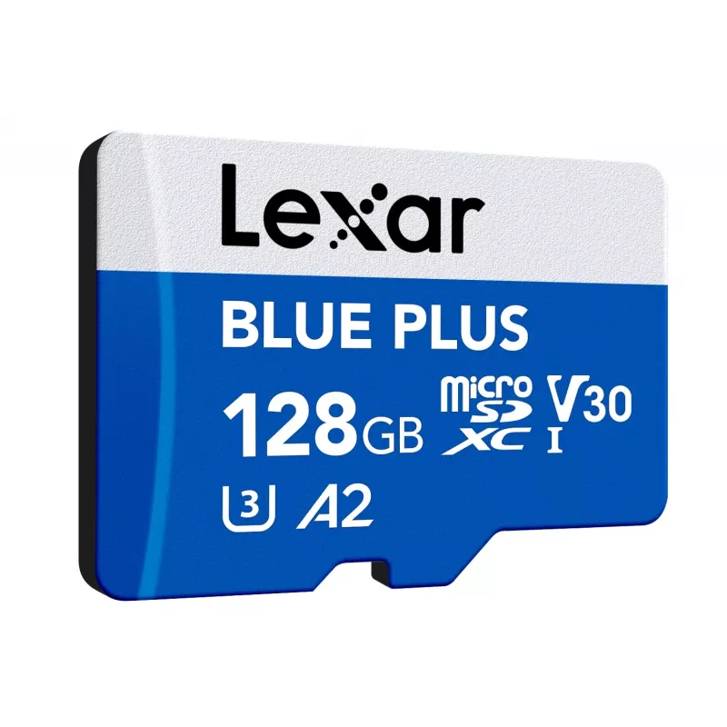 Cartão de memória MicroSDXC Lexar BLUE PLUS 128 GB UHS‑I U3 V30 170 MB/s