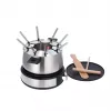 Severin FO 2471 combinação de fondue e crepes, preto/aço inoxidável