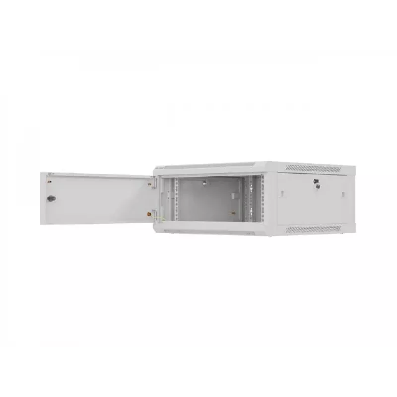 Armário de instalação 19 polegadas para montagem na parede LANBERG 4U 600x600 mm, cinzento