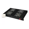 Digitus DN-19 FAN-4-HO-SW unidade de ventilação de teto de 19 polegadas, 4 ventoinhas, termóstato, preto