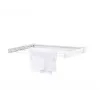 Prateleira de parede Leifheit Telegant 30 Protect branca, largura 720 mm, profundidade 370 mm, fio de 3 m