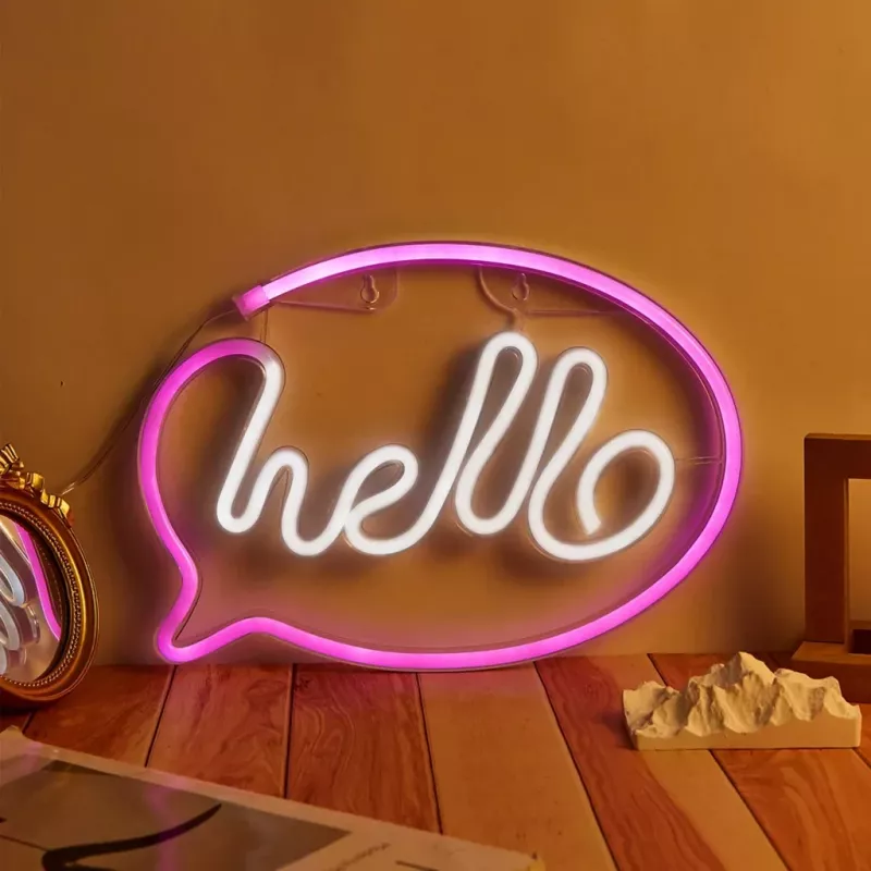 Luzes de néon decorativas MANTA SNL08PKT rosa/branco – fita LED flexível, iluminação decorativa de baixa tensão