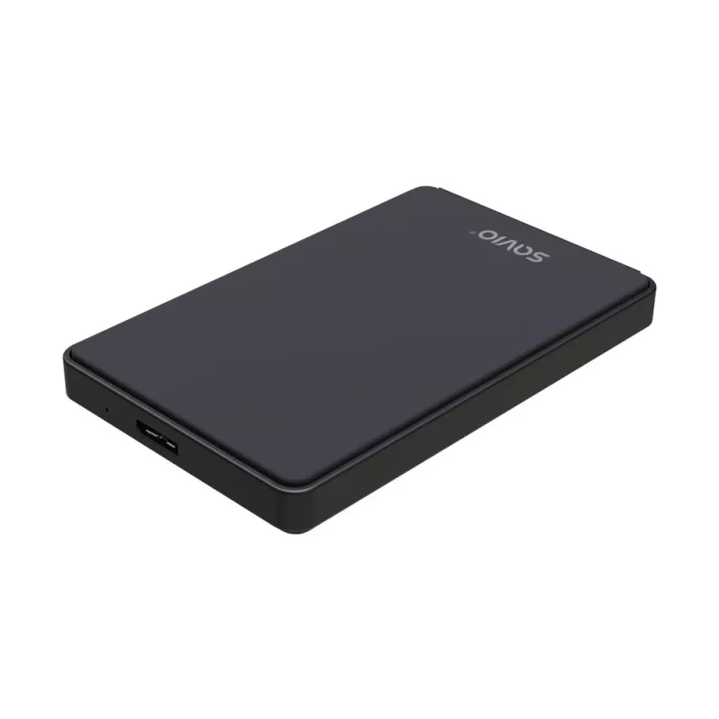 Caixa para disco rígido/SSD SAVIO AK-65 preto 2,5 polegadas SATA USB 3.0 5 Gbit/s Micro-USB