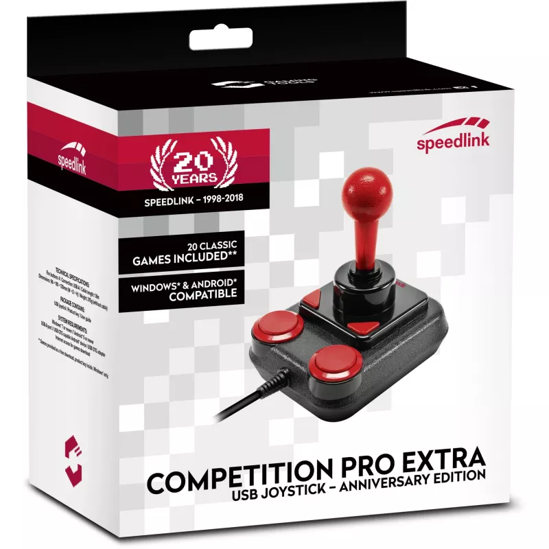 Joystick SPEEDLINK Competition Pro Extra preto vermelho