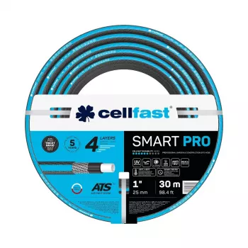 Mangueira de jardim Cellfast Smart Pro ATS 1 polegada 30 m – mangueira de rega robusta com 1 polegada de diâmetro, 30 metros de comprimento