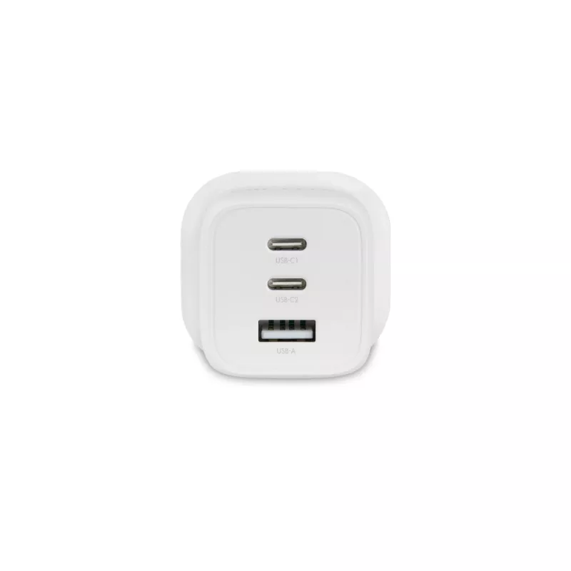 Fonte de alimentação Dicota - compacta, GaN - 65 Watt - 5 A - PD 3.0 - 3 portas de saída (2 x USB-C, USB)