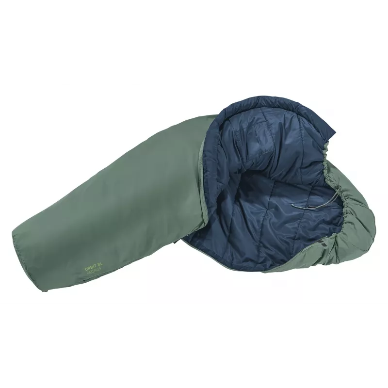 Saco-cama tipo múmia DEUTER Orbit SL +5 °C / 41 °F — 750 mm de largura, 480 mm de profundidade, Ripstop-PES, verde