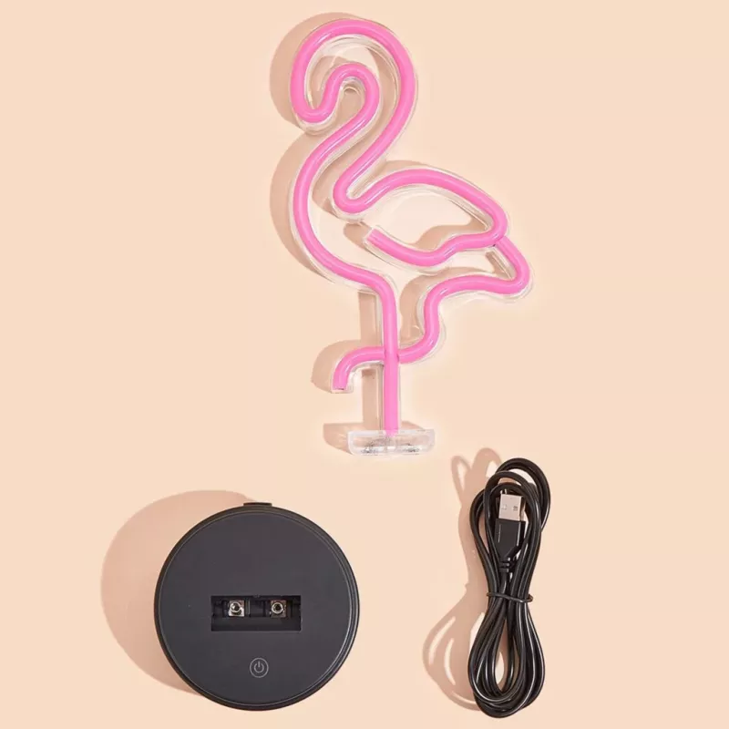 Lâmpada LED de mesa/decorativa MANTA SNL79PK rosa flamingo – lâmpada de decoração LED