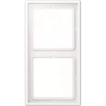 JUNG LS982WWM Moldura dupla para tomadas e interruptores