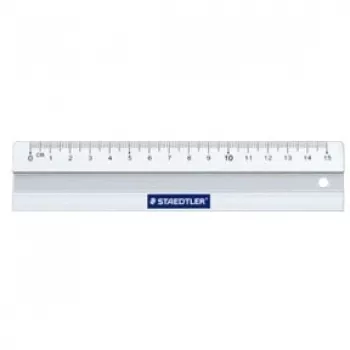 Régua de secretária Staedtler Mars 563 150 mm alumínio branco