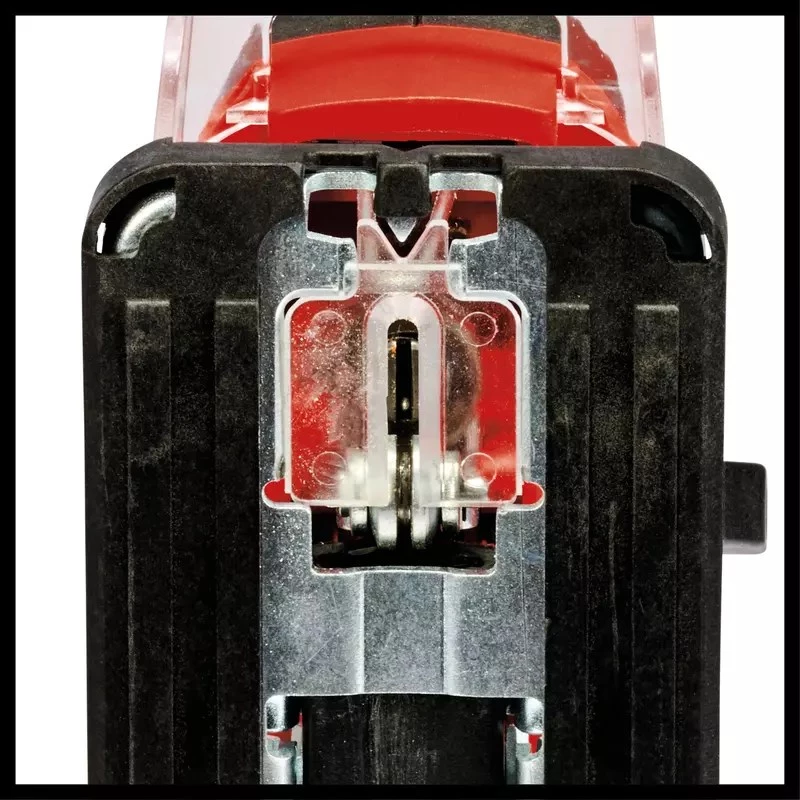 Einhell TC-JS 18/70 Li serra tico-tico a bateria 4321280, Power X-Change, 18 V, 2700 cursos/min, profundidade de corte 70 mm, com bateria de 2,5 Ah e carregador, vermelho/preto