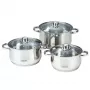 MAESTRO MR-2020-6M conjunto de 6 panelas, aço inoxidável