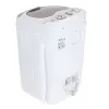 Máquina de lavar de carga superior Adler AD 8055, portátil, capacidade 3 kg, creme, botão rotativo, 150 W