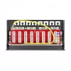 Patch panel DELOCK Mini Desktop RJ45 8 portas Cat.6A blindado preto para secretária, parede ou calha DIN