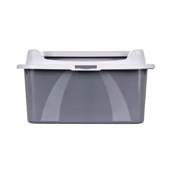 Caixa de areia para gatos DIAMENTIQ Bonita cinzento plástico 571×392×209 mm, 1 kg