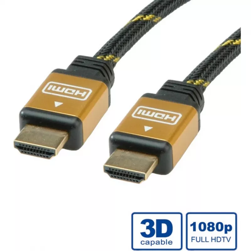 Cabo HDMI ROLINE GOLD HDMI M – HDMI M 15 m