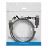 Cabo DisplayPort Lanberg 19 Pin V1.2 4K, 1M | CA-DPDP-10CC-0010-BK | DisplayPort para DisplayPort