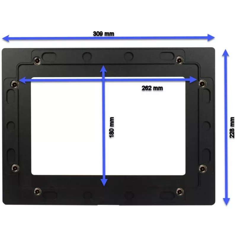 Moldura para tablet ALLNET ALLTCOVER10NSV1 – prateada, 309 x 228 mm