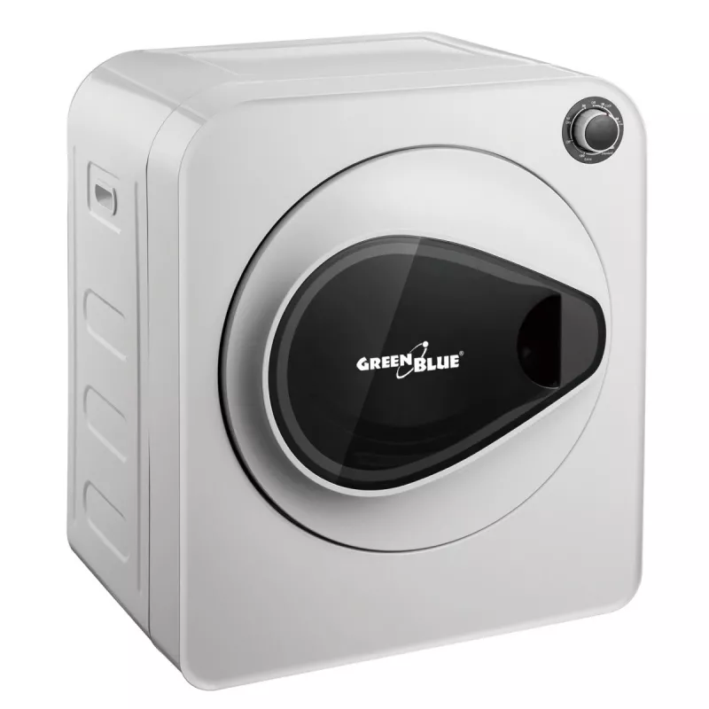 Máquina de secar roupa GreenBlue GB405 — elétrica 830 W, capacidade 3 kg, modelo mini de viagem