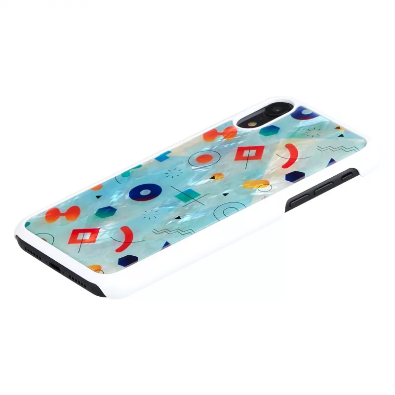 Capa para smartphone iKins para iPhone XR — capa de proteção Poppin Rock branca