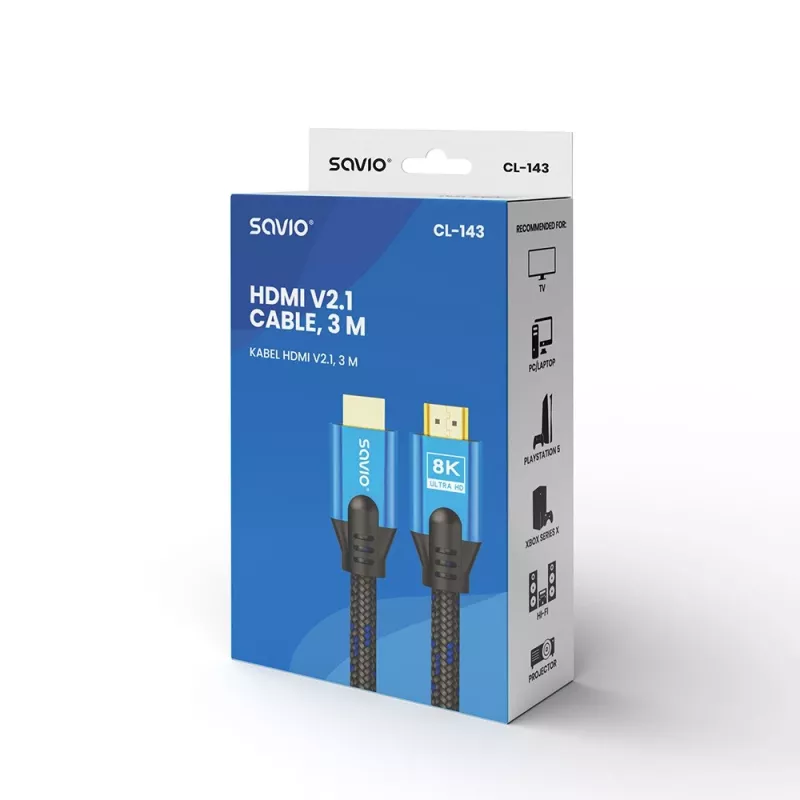 Cabo HDMI Savio CL-143 3m