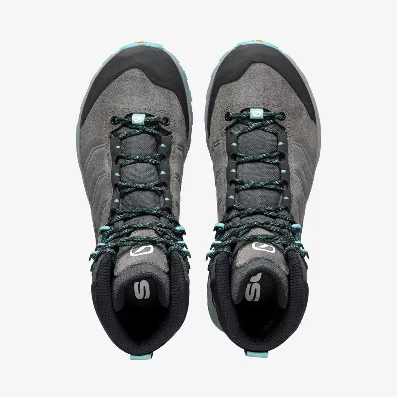 Scarpa Rush TRK GTX Woman sapatos de caminhada para senhora, tamanho 38, Midgray/Aqua