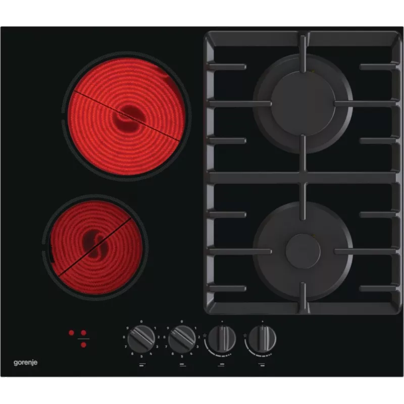 Gorenje GCE691BSC preto encastrar 60 cm combinado 4 zona(s) de cozinhar