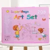 Conjunto de arte Extralink 208 peças — conjunto de pintura com pincéis, tintas, canetas