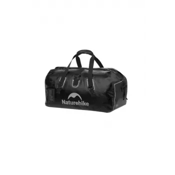 Saco de viagem impermeável Naturehike Bag 90L, Roll-Top Dry Duffel, preto