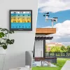 Bresser 7003220 Weather Center 7-in-1 Solar 6-Day 4cast Pro SF estação meteorológica digital, LCD, preta