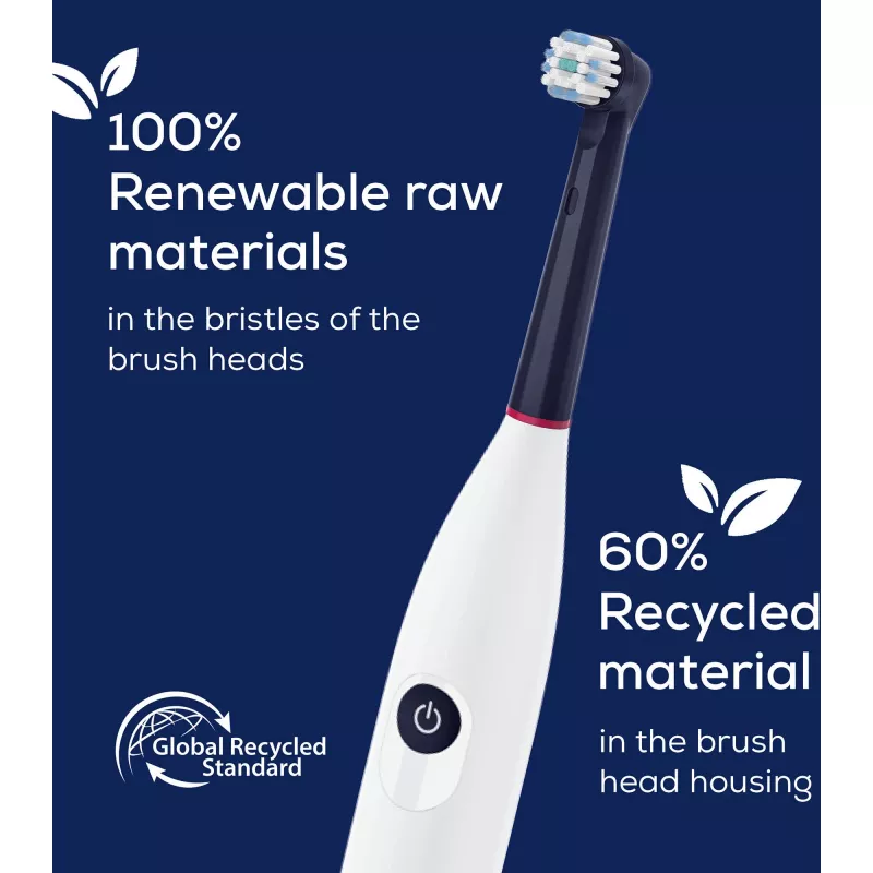 Beurer TB Sensitive Eco Green Planet cabeças de escova, azul-escuro, pack de 4
