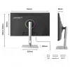 Monitor de computador JAPANNEXT JN-I270FHD200F-HSP 68,6 cm (27 polegadas) 1920 x 1080 píxeis Full HD LED prateado