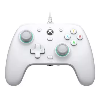 Comando USB com fios GameSir G7 SE branco para Xbox One, Xbox Series X/S cabo USB‑C 3 m D-pad microfone silenciado botão de modo
