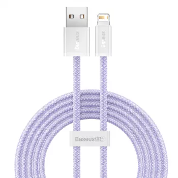 Cabo Baseus Dynamic USB para Lightning, 2,4 A, 2 m (violeta)