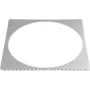 Moldura de filtro EUROLITE 235 x 235 mm prateado (41602587) para folhas de iluminação