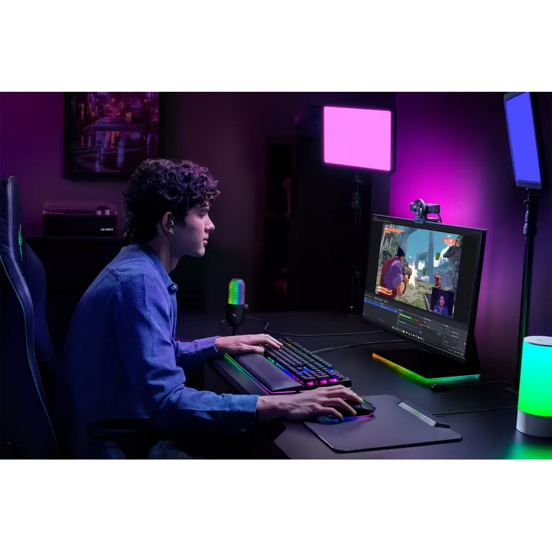 Razer | Webcam | Kiyo V2 | MJPEG até 4K 30 FPS, 1080p 60 FPS, YUY2 até 4K 15 FPS, 1080p 60 FPS, NV12 até 4K 20 FPS, 1080p 60 FPS