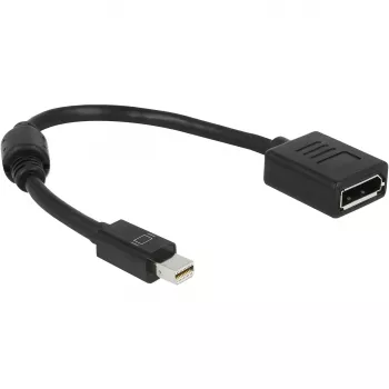Cabo DisplayPort DeLOCK 65554 Mini DisplayPort 0,21 m preto