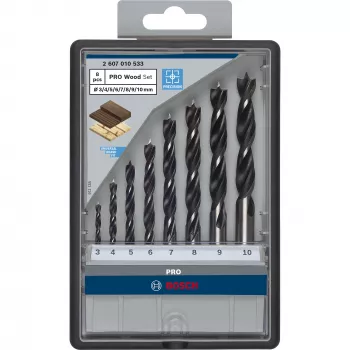 Conjunto de brocas para madeira Bosch 2 607 010 533