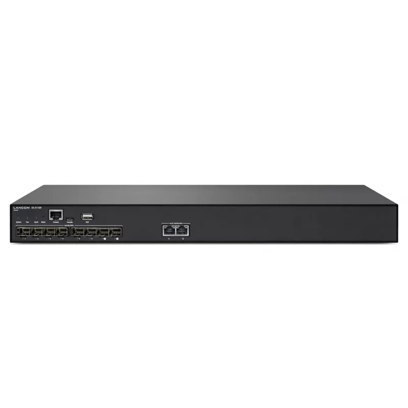 LANCOM XS-5110F gerido L2/L3 10G Ethernet (100/1000/10000) 1U preto
