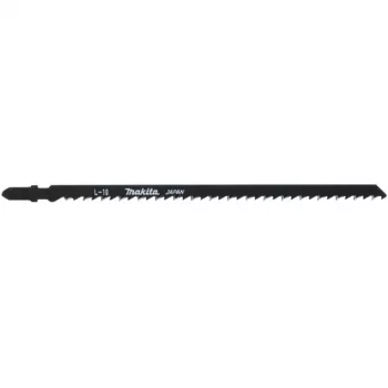 Makita L-10 - lâmina de serra de recortes - para madeira, plástico, contraplacado, madeira folheada, policloreto de vinilo (PVC) - 5 peças - encaixe em T - comprimento: 180 mm - para M