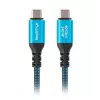 Cabo USB-C M/M USB4 1,5M 240W 60Hz Preto-Azul