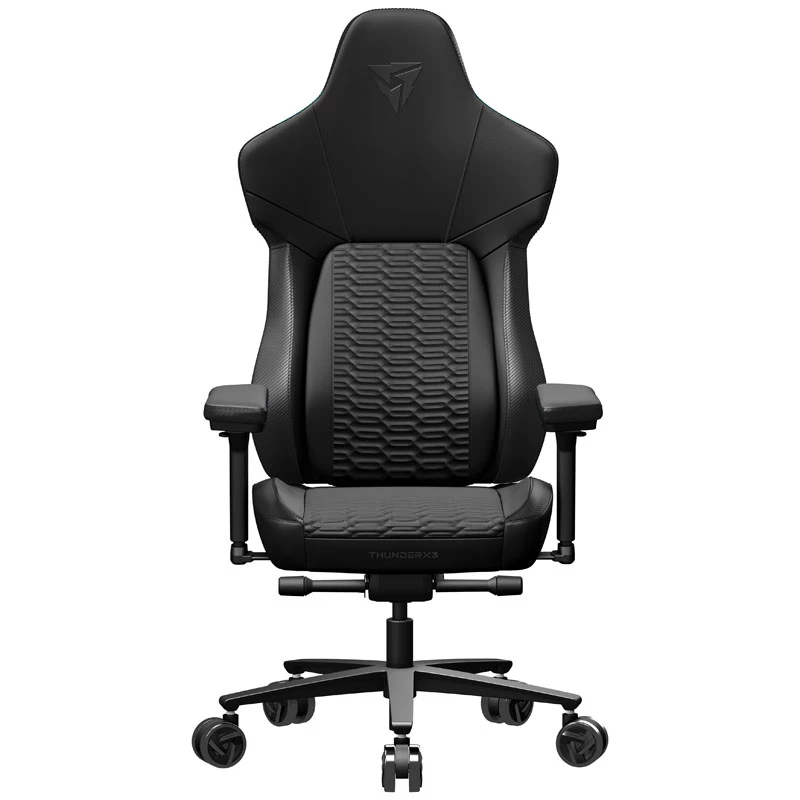 Cadeira gaming universal ThunderX3 CORE Racer assento acolchoado preta