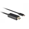 Adaptador USB-C para DisplayPort Lanberg CA-CMDP-10CU-0018-BK Preto 1,8 m