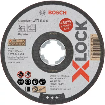 Acessório para rebarbadora Bosch 2 608 619 262 disco de corte