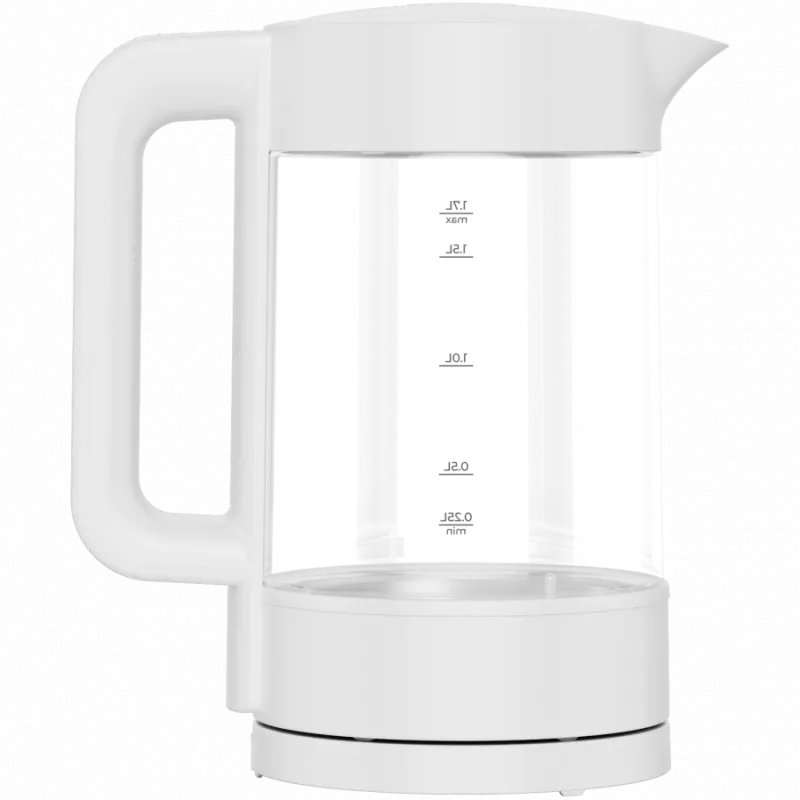 Chaleira elétrica, branca, 220-240V, 1850-2200W, 1,7L, função de manutenção de temperatura 30 min., 40,60,80,90,100, painel de controlo no punho