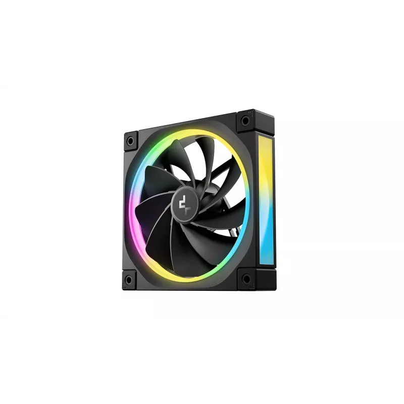 DeepCool FL12R 3-in-1 ventoinhas de caixa de 120 mm (3 un.), Reverse, PWM de 4 pinos, 500-2150 rpm, FDB, pretas